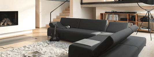 How To Decorate The Living Room With A Black Sofa? - WIIS' IDEA™ | Original Furniture Online Store