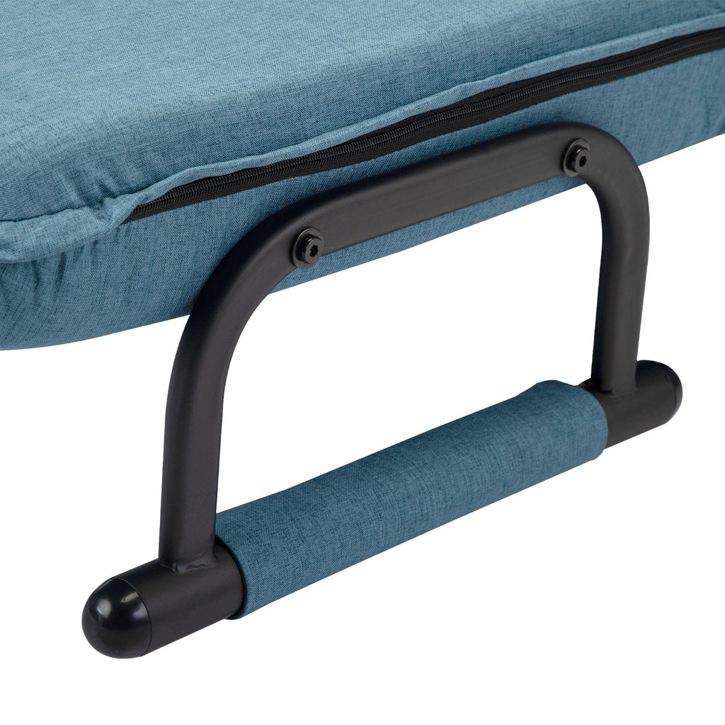 WIIS' IDEA™ Adjustable Folding 2 in 1 Sofa Bed & Armchair Sofa - Blue