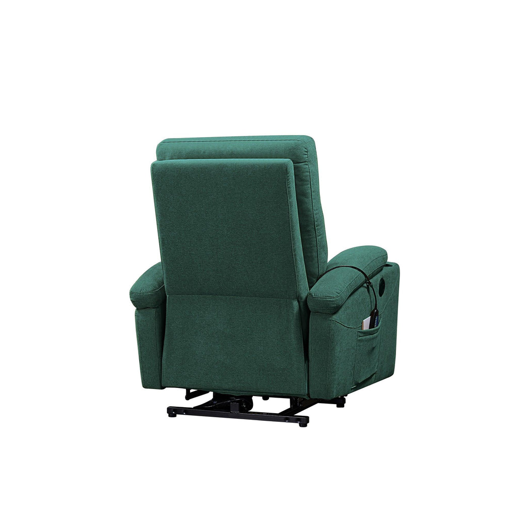 WIIS' IDEA™ Electric Power Lift Recliner Armchair Sofa With Massage And Heat - Green