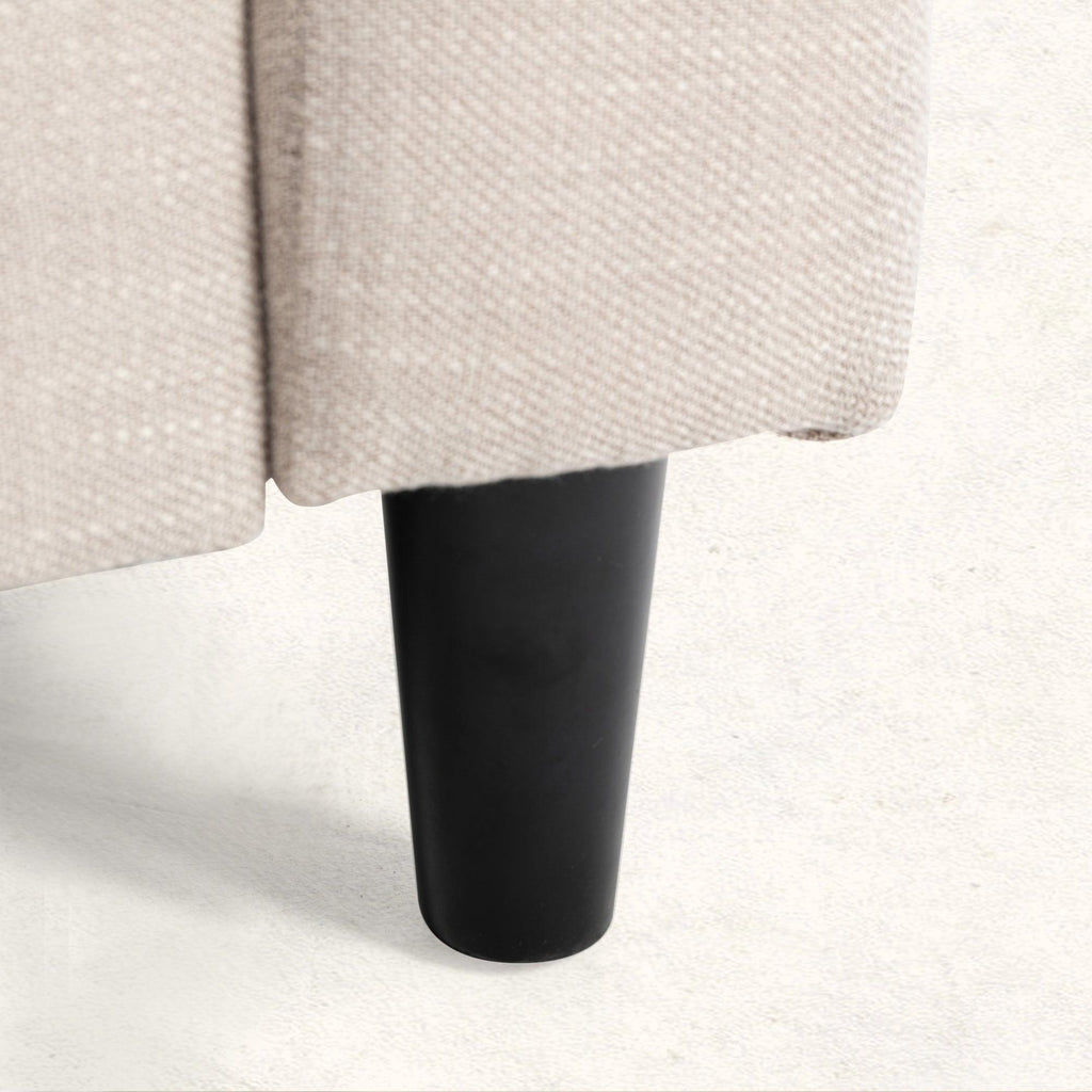 WIIS' IDEA™ Modern Fabric Cotton 3 Seater Sofa - White