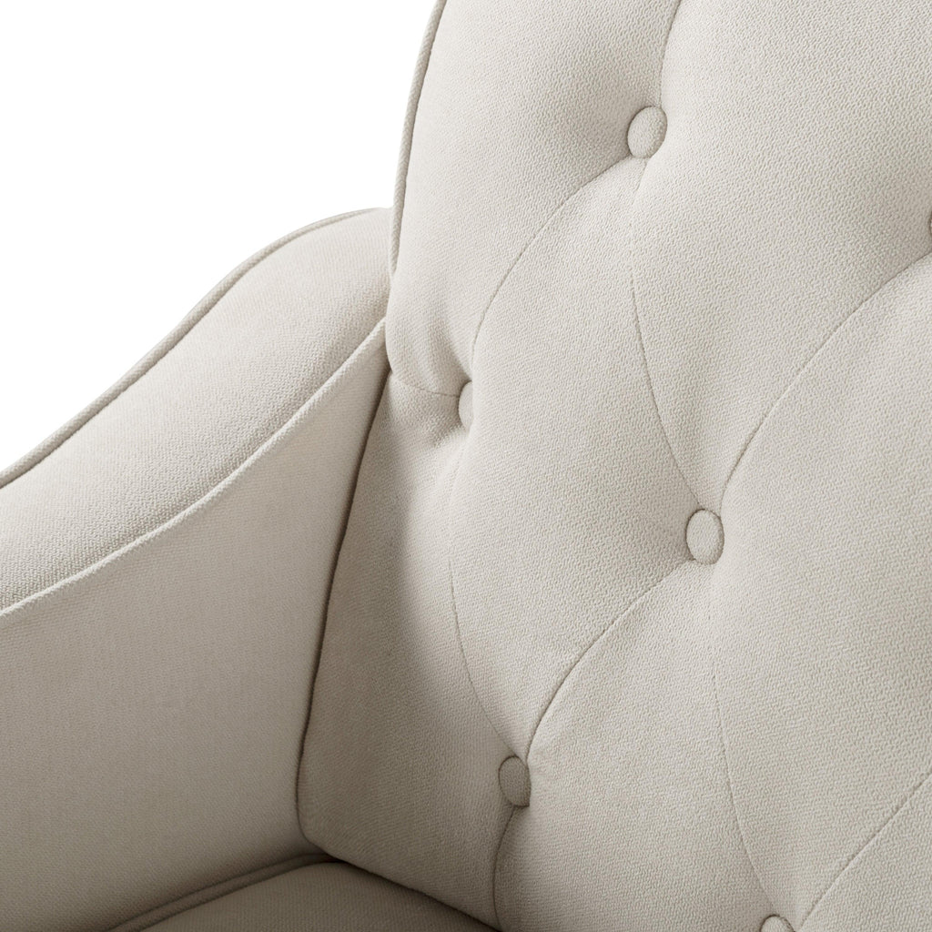 WIIS' IDEA™ Modern Fabric Square Arm Sofa - Beige