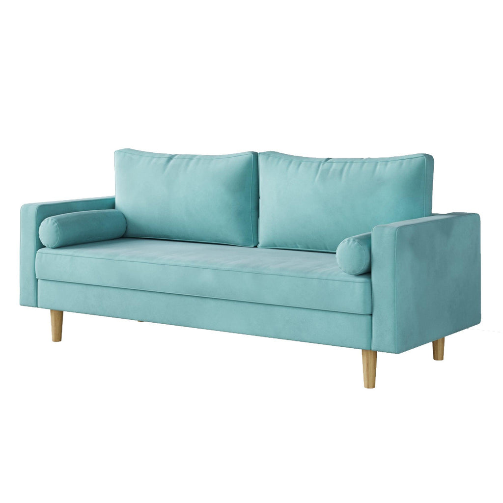 WIIS' IDEA™ Modern Velvet Loveseat Sofa - Green