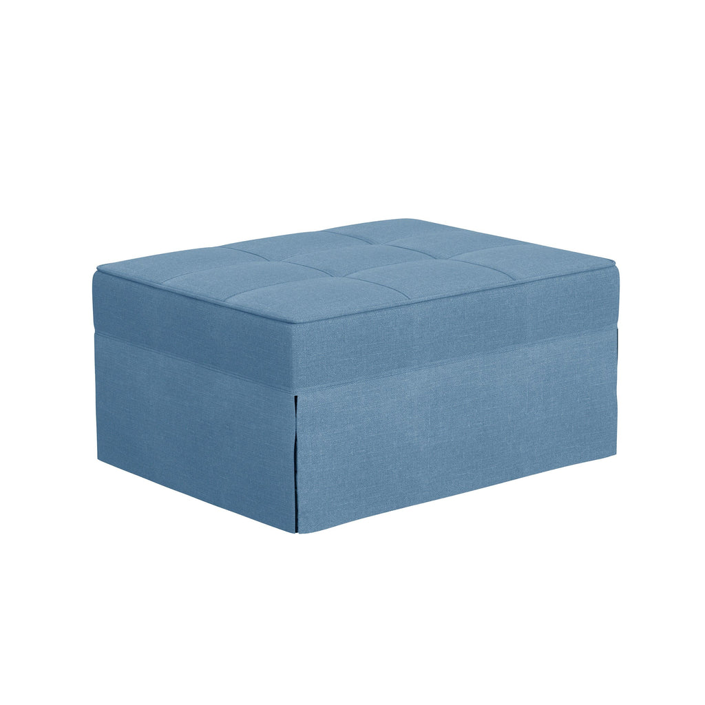 WIIS' IDEA™ Upholstery Fabric Recliner Sofa Bed Ottoman - Blue - WIIS' IDEA™ | Original Furniture Online Store