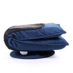 WIIS' IDEA™ 360 Degree Swivel Folded Lazy Man Game Sofa Chair - Blue