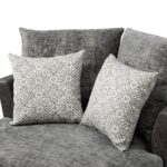 WIIS' IDEA™ 360 Degree Swivel Round Armchair Sofa - Valley Grey&Dark Grey