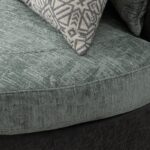 WIIS' IDEA™ 360 Degree Swivel Round Armchair Sofa - Valley Grey&Sage