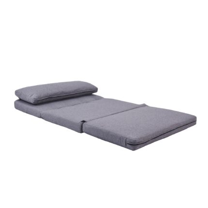 WIIS' IDEA™ 4 in 1 Mutifunctional Folding Ottoman Sleeper Sofa Bed With Adjustable Backrest - Light Grey