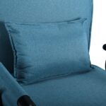 WIIS' IDEA™ Adjustable Folding 2 in 1 Sofa Bed & Armchair Sofa - Blue