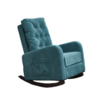 WIIS' IDEA™ Comfortable Fabric TV Armchair Sofa With High Back - Antique Green