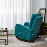 WIIS' IDEA™ Comfortable Fabric TV Armchair Sofa With High Back - Antique Green