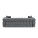 WIIS' IDEA™ Cotton Fleece Fabric Tuxedo Sofa - Grey