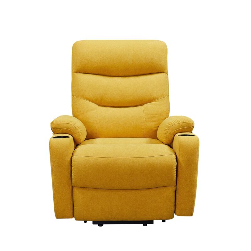 WIIS' IDEA™ Electric Power Lift Recliner Armchair Sofa With Massage And Heat - Yellow