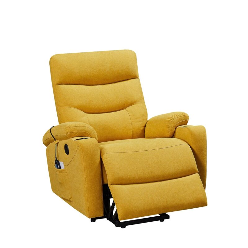 WIIS' IDEA™ Electric Power Lift Recliner Armchair Sofa With Massage And Heat - Yellow