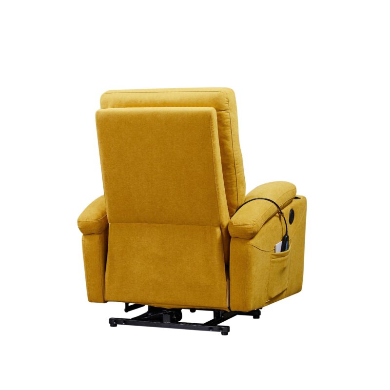 WIIS' IDEA™ Electric Power Lift Recliner Armchair Sofa With Massage And Heat - Yellow