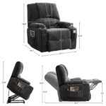 WIIS' IDEA™ Electric Power Lift Recliner Armchair Sofa With Vibration Massage And Lumber Heat - Grey