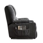 WIIS' IDEA™ Electric Power Lift Recliner Armchair Sofa With Vibration Massage And Lumber Heat - Grey