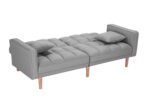 WIIS' IDEA™ Fabric Futon Sleeper Sofa Bed With 2 Pillows