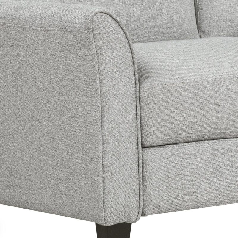 WIIS' IDEA™ Fabric Loveseat Sofa For Living Room - Light Grey