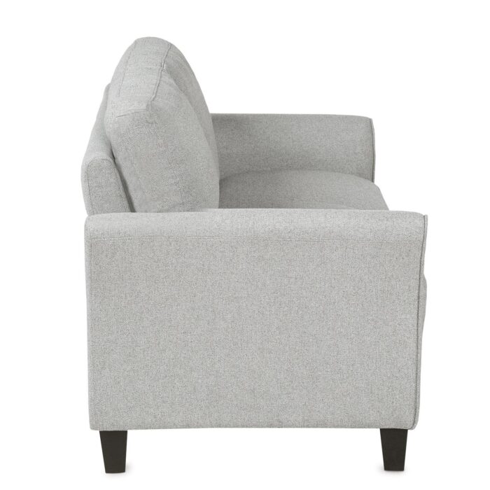 WIIS' IDEA™ Fabric Loveseat Sofa For Living Room - Light Grey