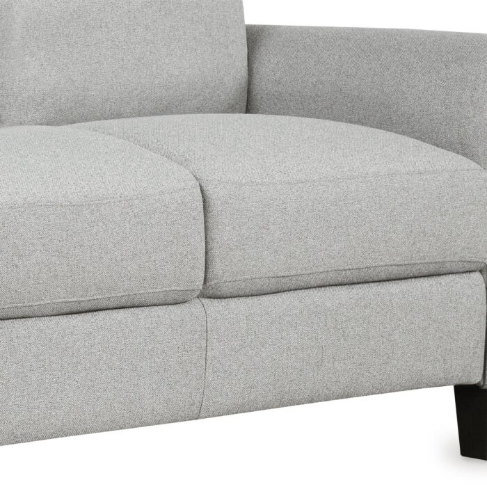 WIIS' IDEA™ Fabric Loveseat Sofa For Living Room - Light Grey