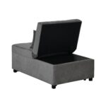 WIIS' IDEA™ Folding Ottoman Sofa Bed - Grey