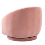 WIIS' IDEA™ Home Velvet Barrel Armchair Sofa - Pink