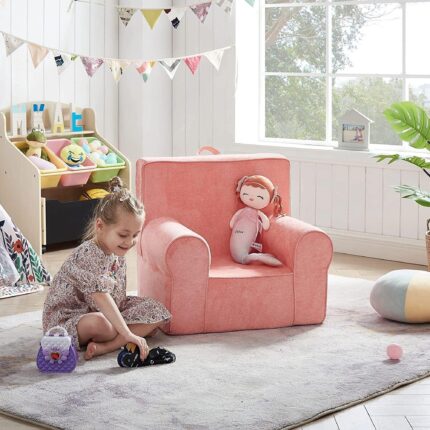 WIIS' IDEA™ Kids Armchair Sofa With Carrying Handle - Pink