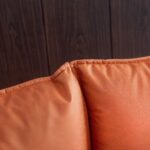 L-shaped Corner Sectional Technical Leather Sofa - Orange