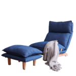 WIIS' IDEA™ Leisure Foldable Reclining Sofa Chair - Dark Blue