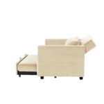 WIIS' IDEA™ Leisure Multifunctional 2 in 1 Sofa Bed And Loveseat Chair - Beige