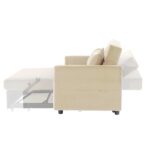 WIIS' IDEA™ Leisure Multifunctional 2 in 1 Sofa Bed And Loveseat Chair - Beige