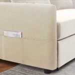 WIIS' IDEA™ Leisure Multifunctional 2 in 1 Sofa Bed And Loveseat Chair - Beige