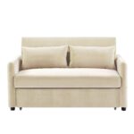 WIIS' IDEA™ Leisure Multifunctional 2 in 1 Sofa Bed And Loveseat Chair - Beige