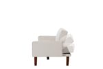 WIIS' IDEA™ Linen Sofa Bed For Living Room - White