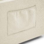 WIIS' IDEA™ Loveseat Sleeper Sofa Bed With Pull-out Bed And Adjsutable Back - Beige