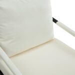 WIIS' IDEA™ Mid Century Modern PU Leather Armchair Sofa - White