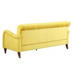 WIIS' IDEA™ Modern 3 Seater Chesterfield Sofa - Yellow