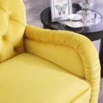 WIIS' IDEA™ Modern 3 Seater Chesterfield Sofa - Yellow