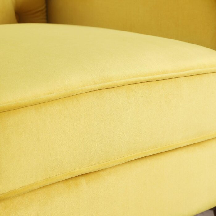 WIIS' IDEA™ Modern 3 Seater Chesterfield Sofa - Yellow