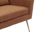 WIIS' IDEA™ Modern Boucle Loveseat Sofa - Brown