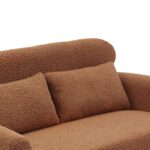 WIIS' IDEA™ Modern Boucle Loveseat Sofa - Brown