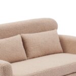 WIIS' IDEA™ Modern Boucle Loveseat Sofa - Light Camel