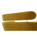 WIIS' IDEA™ Modern Chenille Loveseat Sofa With Gold Metal Legs - Mustard