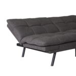 WIIS' IDEA™ Modern Convertible Memory Foam Futon Sofa Bed & Folding Sleeper Sofa - Dark Grey