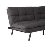 WIIS' IDEA™ Modern Convertible Memory Foam Futon Sofa Bed & Folding Sleeper Sofa - Dark Grey