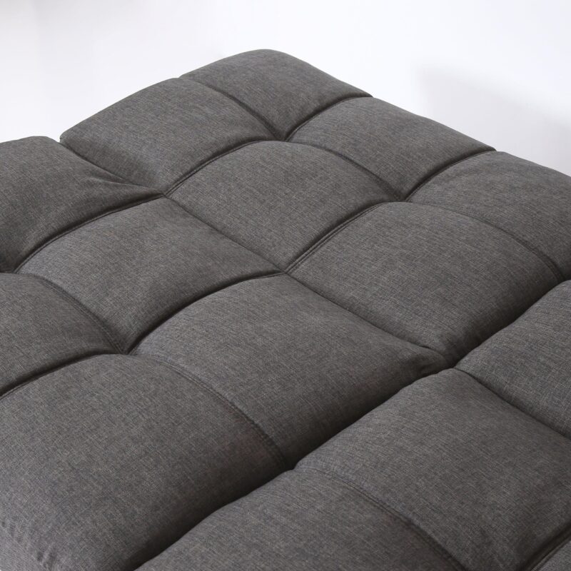 WIIS' IDEA™ Modern Convertible Memory Foam Futon Sofa Bed & Folding Sleeper Sofa - Dark Grey