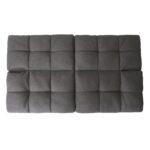 WIIS' IDEA™ Modern Convertible Memory Foam Futon Sofa Bed & Folding Sleeper Sofa - Dark Grey