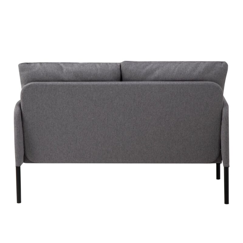 WIIS' IDEA™ Modern Design Fabric Loveseat Sofa Couch With Metal Legs - Grey