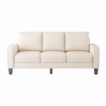 WIIS' IDEA™ Modern Fabric 3 Seaters Sofa For Living Room - Beige