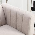 WIIS' IDEA™ Modern Fabric Cotton 3 Seater Sofa - White